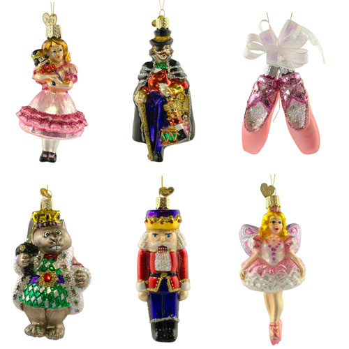 Nutcracker Ballet Ornament Set