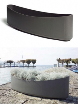 Plantship Contemporary 56" Long Concrete Outdoor Planter Design