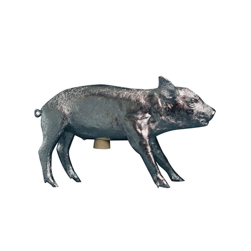 silver pig piggy bank