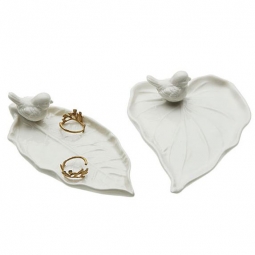 Modern White Porcelain Jewelry Display Trays for Dressing Table