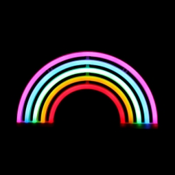 Neon Rainbow Sign with Adaptor 12.5 inches