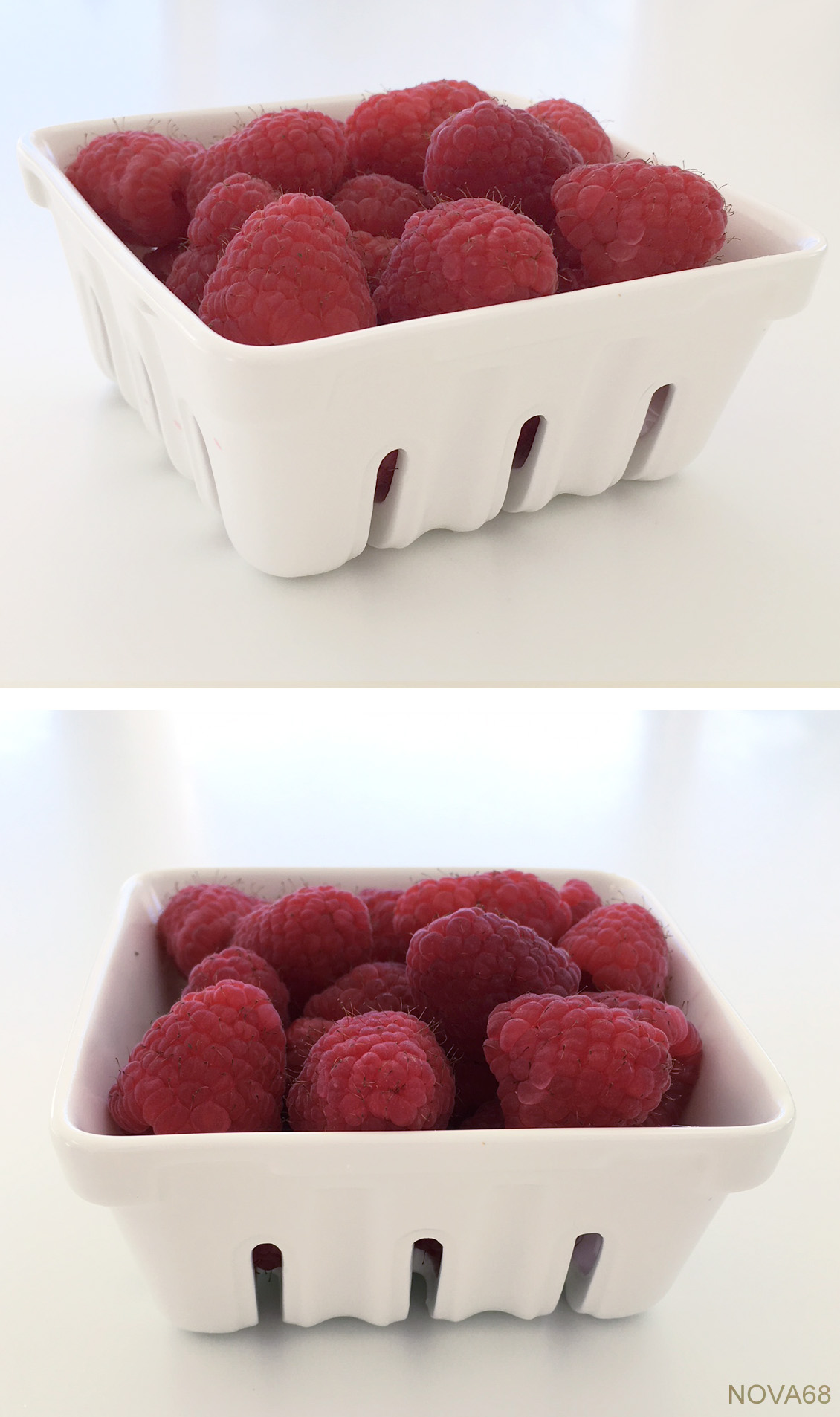 Modern Tableware Porcelain Raspberry Basket