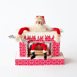 Holiday Decorations: Santa's Coming Down the Chimney