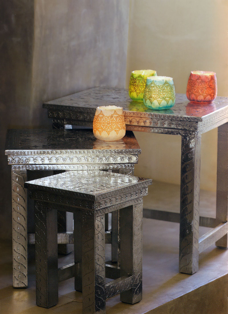 Silverclad nesting tables