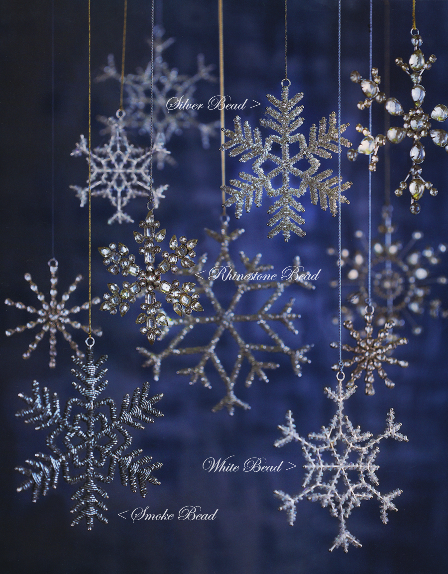 Silver Alloy Hanging Snowflake Rhinestone Christmas Tree Pendants Ornaments 
