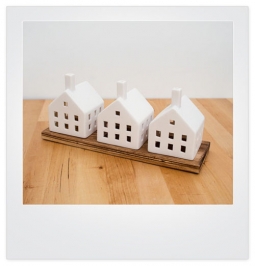STOCKHOLM 3-piece porcelain votive set