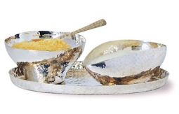 Hammered Silver Collection: Silver Sugar and Creamer Set