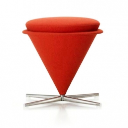 Verner Panton Cone Stool - Red - Vitra Side Chairs
