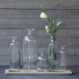 Long Glass Centerpiece Vases: Wedding Table Decorations